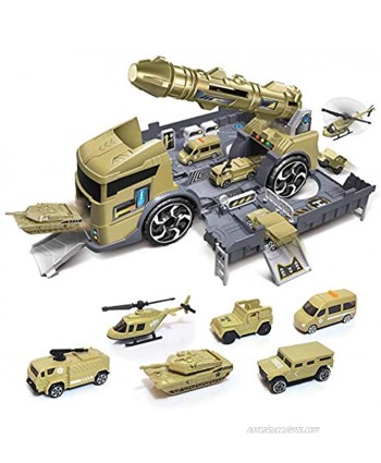 Deformed Military Transport Vehicles Take Apart Playsets Helicopter Tank Artillery Truck Toy for Kids 3 4 5 6 Year Old Boys Gifts