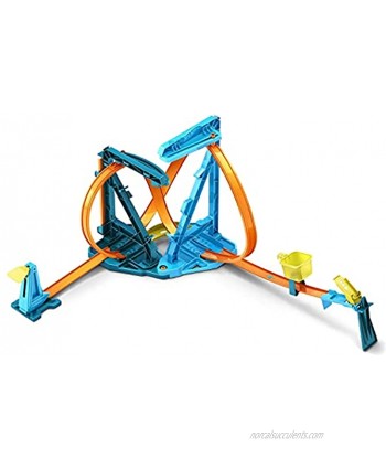 Hot Wheels Track Builder Unlimited Infinity Loop Kit with Adjustable Set-Ups & Jump That Flips Cars into Catch Cup for Kids 6 to 12 Years Old with One 1:64 Scale Hot Wheels Vehicle