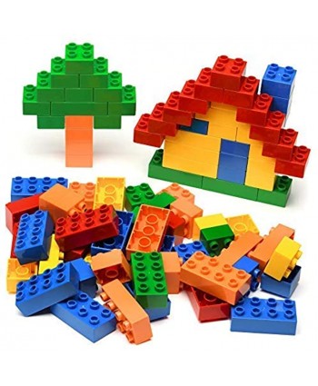 150 Piece Classic Big Building Blocks Compatible with All Major Brands STEM Toy Large Building Bricks Set for All Ages