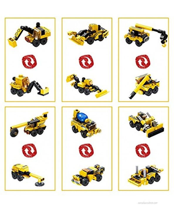 25-in-1 STEM Building Toys for Kids Creative Brick Kits for a Big Robot or 12 Small Trucks Best Gifts for Age 6 7 8 9 10 + Year Old Boys & Girls