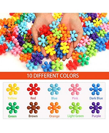 330 pcs Building Blocks Educational Building Toys Stem Toys Building Discs Sets Interlocking Solid Plastic for Preschool Toddlers Girls and Boys by Winlip