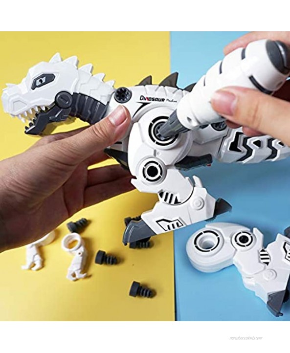 BEESTECH LED Walking Robot Dinosaur Toy Take Apart Dinosaur Toys for 3 4,5,6 Year Old Boys with Roar Sound Colorful Lights Toys for 4 5 Year Old Boys Girls