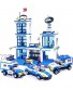 Exercise N Play City Police Station Building Kit Police Car Toy City Police Sets with Escort Car Prison Van Cruiser Best Learning & Roleplay STEM Toys Gift for Boys and Girls 6-12 818 Pieces