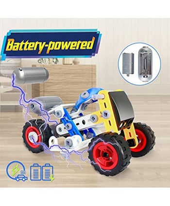 HISTOYE 10-in-1 Stem Building Kit Toys for Boys 5-7 Motorized Stem Robot Science Kits Toys for Boys 6-12 Electric Powered DIY Engineering Building Blocks Set Toys for 5 6 7 8 9+ Years Old Boys
