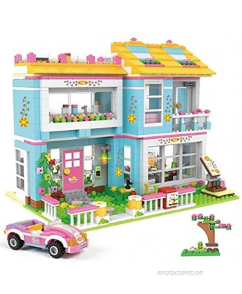 Kith Friends House Building Blocks Sets Family Friends House Building Kit with Sports Car Creative Roleplay Toy Christmas Birthday Gift for Kids Boys Girls Age 6-12 Years Old 1009 Pieces