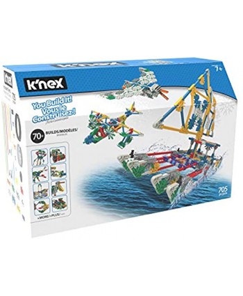 K'NEX 70 Model Building Set 705 Pieces Ages 7+ Engineering Education Toy  Exclusive