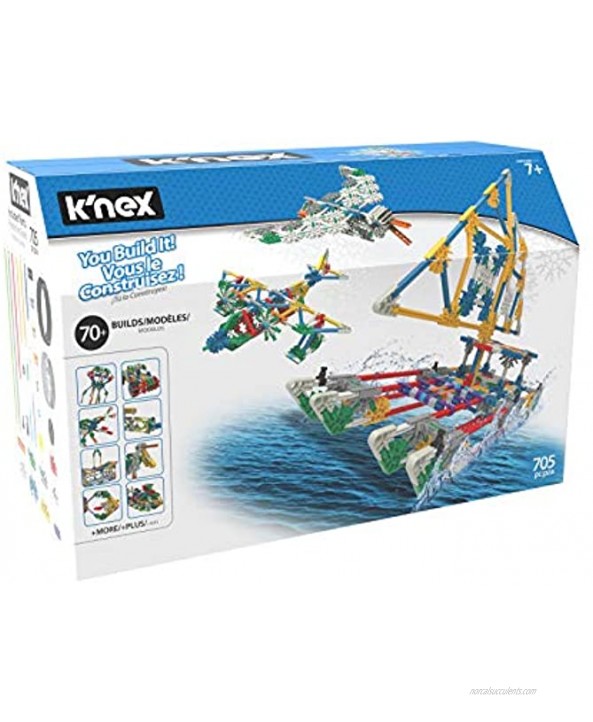 K'NEX 70 Model Building Set 705 Pieces Ages 7+ Engineering Education Toy Exclusive