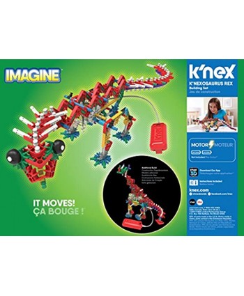 K’NEX Beasts Alive – K'NEXosaurus Rex Building Set – 255 Pieces – Ages 7+ Engineering Educational Toy