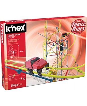 K'NEX Thrill Rides Clock Work Roller Coaster Building Set – 305 Pieces – For Ages 7+ Engineering Education Toy