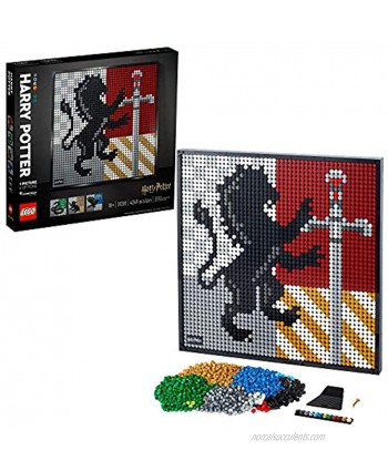 LEGO Art Harry Potter Hogwarts Crests 31201 Building Kit; Perfect for Adults Who Love Hobbies and Collectibles New 2021 4,249 Pieces