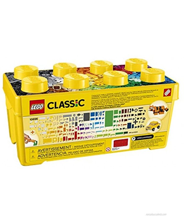 LEGO Classic Medium Creative Brick Box 10696 Building Toys for Creative Play; Kids Creative Kit 484 Pieces