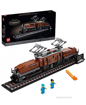 LEGO Crocodile Locomotive 10277 Building Kit; Recreate The Iconic Crocodile Locomotive with This Train Model; Makes a Great Gift Idea for Train Enthusiasts Lovers 1,271 Pieces