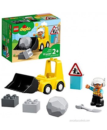 LEGO DUPLO Construction Bulldozer 10930 Mini Bulldozer Truck Set; Construction Toy for Kids Aged 2 and Up; Small Bulldozer Toy and Construction Worker Playset for Toddlers New 2020 10 Pieces