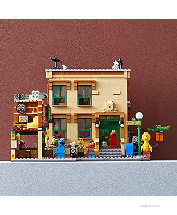 LEGO Ideas 123 Sesame Street 21324 Building Kit; Awesome Build-and-Display Model for Adults Featuring Elmo Cookie Monster Oscar The Grouch Bert Ernie and Big Bird New 2021 1,367 Pieces
