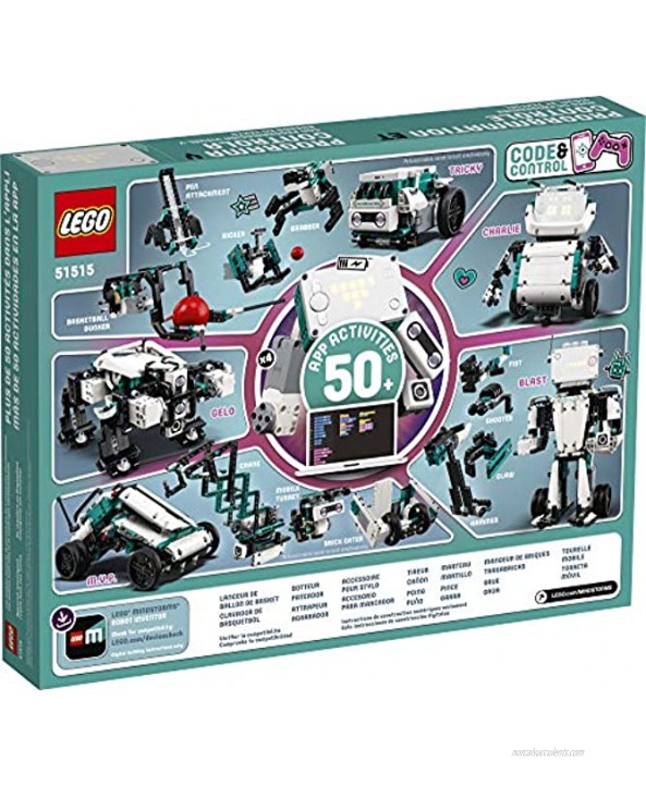 LEGO MINDSTORMS Robot Inventor Building Set 51515; STEM Model Robot Toy for Creative Kids with Remote Control Model Robots; Inspiring Code and Control Edutainment Fun New 2020 949 Pieces