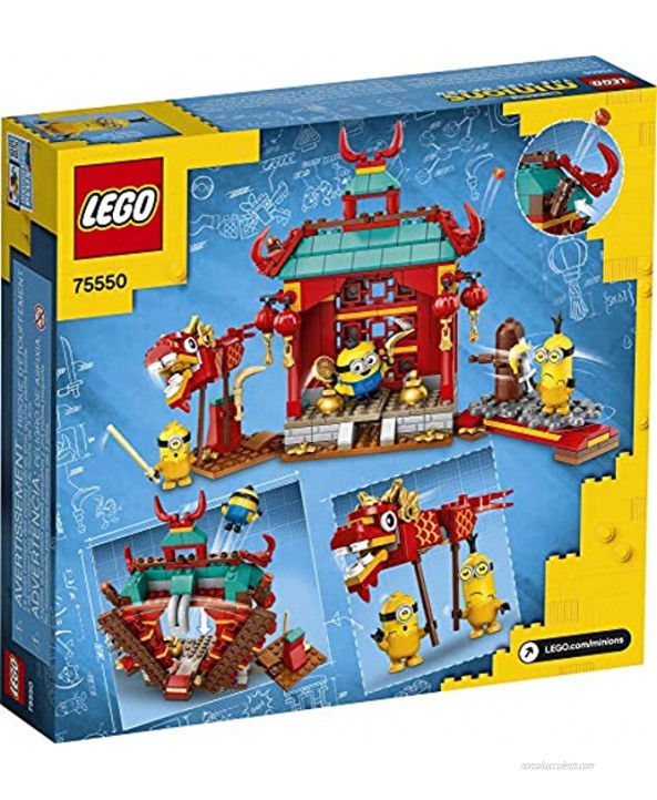 LEGO Minions: Minions Kung Fu Battle 75550 Toy Temple Building Kit for Kids a Great Present for Kids Who Love Minions Toys and Kevin and Stuart Minion Toy Figures New 2021 310 Pieces