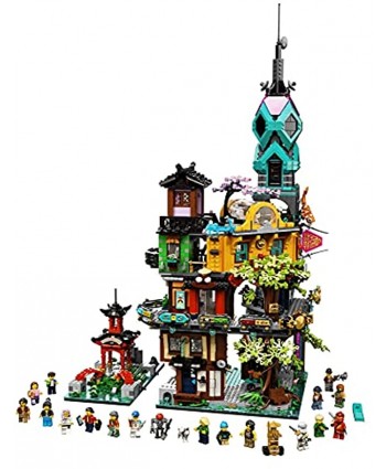 LEGO NINJAGO NINJAGO City Gardens 71741 Building Kit; Ninja House Playset Featuring 19 Minifigures New 2021 5,685 Pieces