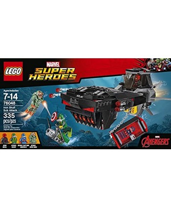 LEGO Super Heroes Iron Skull Sub Attack Building Kit 335 Piece