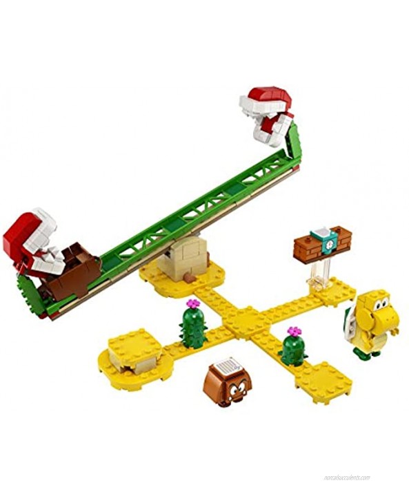 LEGO Super Mario Piranha Plant Power Slide Expansion Set 71365; Building Kit for Kids to Combine with The Super Mario Adventures with Mario Starter Course 71360 Playset 217 Pieces