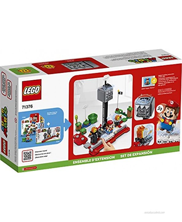 LEGO Super Mario Thwomp Drop Expansion Set 71376 Building Kit; Collectible Playset for Creative Kids to Add New Levels to Their Super Mario Starter Course 71360 Set 393 Pieces