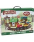LINCOLN LOGS-Sawmill Express Train 101 Parts Real Wood Logs Buildable Train Track-Ages 3+ Best Retro Building Gift Set for Boys Girls-Creative Construction Engineering-Preschool Education Toy