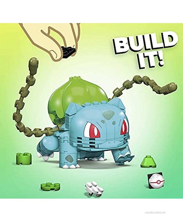 Mega Construx Pokemon Bulbasaur Construction Set Building Toys for Kids Green