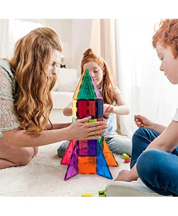 PicassoTiles 32 Piece Magnetic Building Block Rocket Booster Theme Set Magnet Construction Toy Educational Kit Engineering STEM Learning Playset Child Brain Development Stacking Blocks Playboard PT32