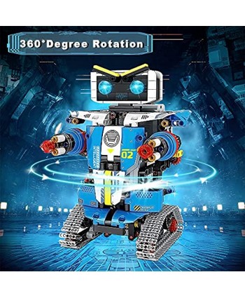 Remote Control Robot Building Kit 2-in-1 STEM Building Blocks Robot Toys Set Remote Control Engineering Science Educational Building Toys Kits for 8 9 10 11 12+ Boys and Girls Gift 796 PCS
