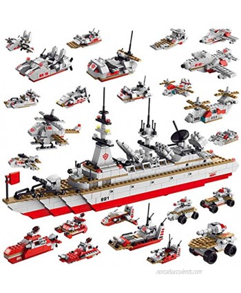 Sitodier STEM Building Set Toy | 811pcs Construction 25 in 1 Cruiser Ocean Ship Building Toy for 6 Years Up Boys | 25 Models Engineering Building Bricks Kit for Kids Ages 6 7 8 9 10 11 12 Years Old