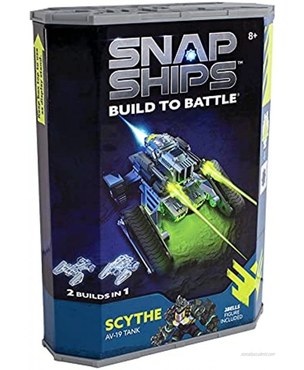Snap Ships Scythe AV-19 Tank -- Construction Toy for Custom Building and Battle Play -- Ages 8+