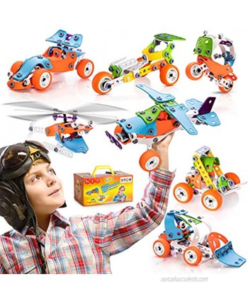 STEM Building Toys for 7-12 Years Old Boys Girls 7-in-1 Models Kids Love to Build and Play 171Pcs Construction Set with Engineering Activity Kit Educational Toys for 6 7 8 9 Fun Birthday Gift