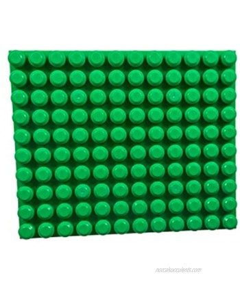 Strictly Briks Beginner Briks 12.5 x 15 Inch Baseplate 100% Compatible with Mega Bloks First Builder Blocks 10 x 12 Large Pegs for Toddlers Single Tight Fit Stackable Base Plate Green
