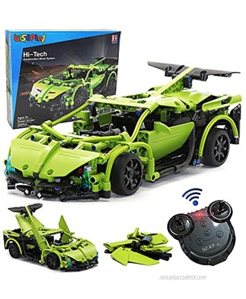 WisePlay Build Your Own RC Car Kit Remote Control Car for Boys 8-12 453pc Stem Building Sets for Boys 8-12 Best Birthday Toy Gift for 8 9 10 11 and 12 Year Old Boys