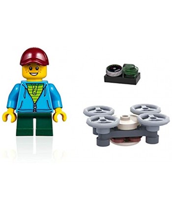 LEGO Winter Holiday Minifigure Boy with Toy Drone and Remote 60201