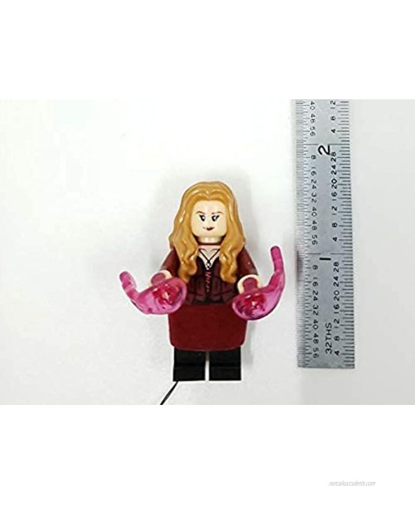 Scarlet Witch Wanda Minifigure with LED Light Up Chaos Magic