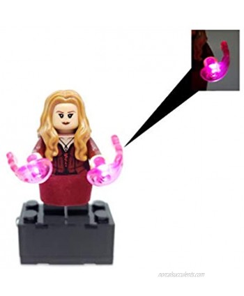 Scarlet Witch Wanda Minifigure with LED Light Up Chaos Magic