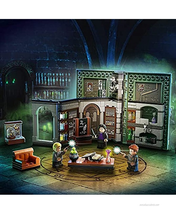 LEGO 76383 Harry Potter Hogwarts Moment: Potions Class,Collectible Book Toy, Travel Case, Portable Playset