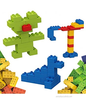 PicassoTiles 100 Piece Large Construction Brick Building Blocks STEM Bricks Toy Set Creative Learning Early Education Playset 5 Colors 4 Unique Shapes Mix & Match Toys for Kids Boys Girls Child Age 3+