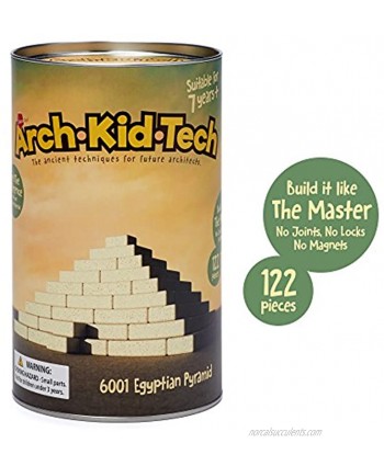 Taksa Toys Arch•Kid•Tech Egyptian Pyramid – Architectural Building Blocks Set for Learning History and Ancient Building Techniques