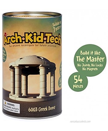 Taksa Toys Arch•Kid•Tech Greek Dome – Architectural Building Blocks Set for Learning History and Ancient Building Techniques