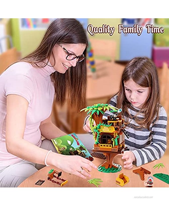 Tree House Building Kit 2 in 1 STEM Building Blocks Toys Best Educational Gift for Kids Boys and Girls Age 8-12