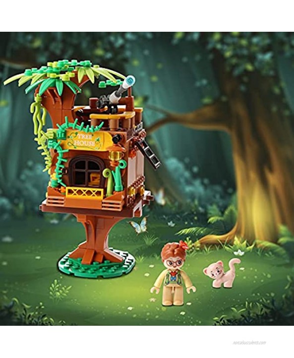 Tree House Building Kit 2 in 1 STEM Building Blocks Toys Best Educational Gift for Kids Boys and Girls Age 8-12