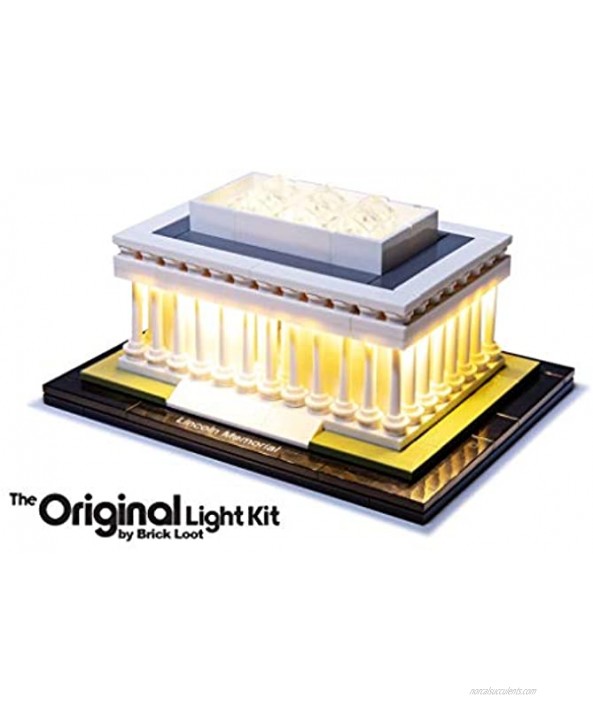 Brick Loot Deluxe LED Light Kit fits LEGO Architecture Lincoln Memorial Set 21022 NOTE: The Model is NOT Included