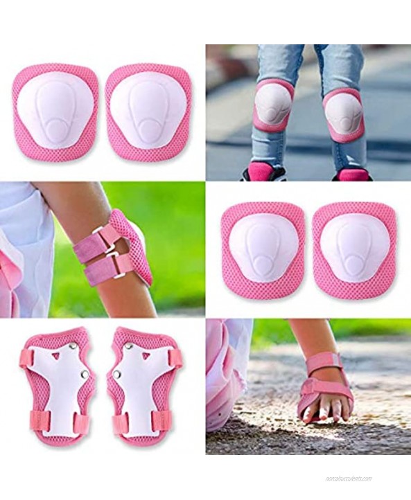 Kids Bike Helmet and Knee Pads Toddler Skateboard Helmet for Ages 2-8 Boys Girls with Protective Gear Set for Multi-Sport Skate Scooter Cycling Rollerblading