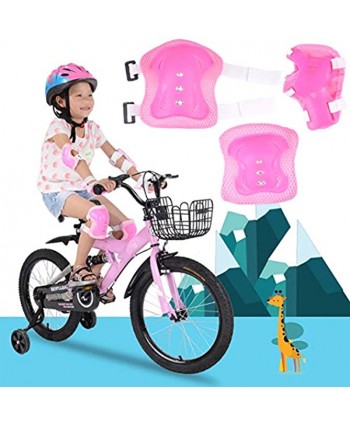 NUOBESTY Sport Protective Gear Set Durable Kids Knee and Elbow Pads Adjustable Strap Practical Sport Protective Gear for Children Biking Skateboard Scooter Rollerblading Skating Cycling 1 Set 6pcs