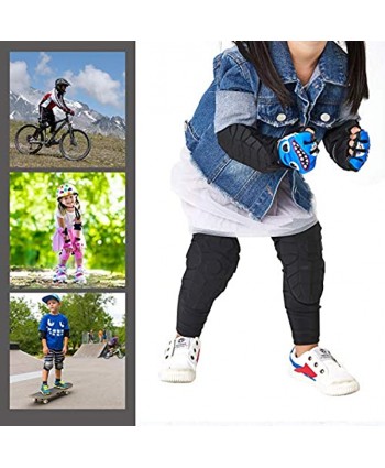 VIWINVELA Kids Knee and Elbow Pads with Bike Gloves Toddler Protective Gear