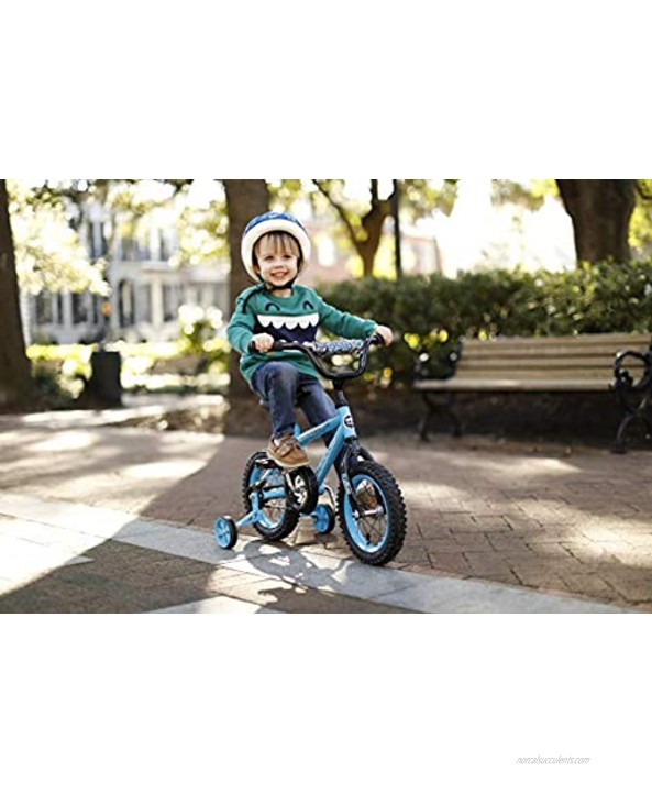 Dynacraft Magna Kids Bike Boys 12 Inch Wheels with Training Wheels in Red Blue and Green for Ages 2 Years and Up