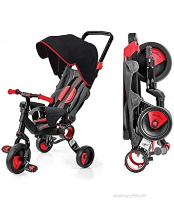 Galileo with Deluxe Canopy 3 in 1 Stroller Tricycle No Assembly Required Red