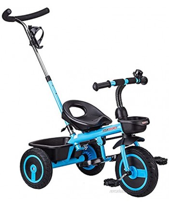 High Bounce Kids Tricycle Extra Tall 3 Wheel Kids Trike for Toddlers and Kids Ages 3-6 Adjustable Seat Tricycles Soft Rubber Handle