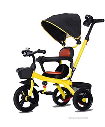 NUBAO Stroller Wagon Tricycle Kids Trike Pedal 3 Wheel Children Baby Toddler with Push Handle Removable Canopy Reversible Seat Color : C Over 1 Year Old Girl Gifts